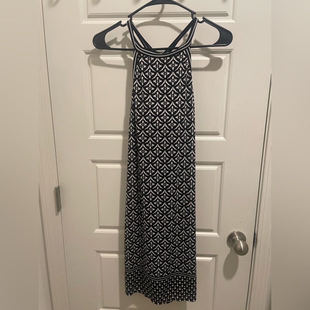 Black and White Patterned Dress